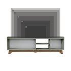 Rack Para Tv Até 75 Polegadas 100% Mdf 200x 61x 38,5 John Ver
