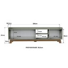 Rack Para Tv Até 75 Polegadas 100% Mdf 200x 61x 38,5 John Ver