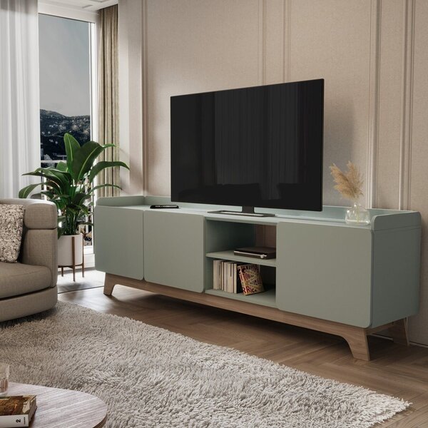 Rack Para Tv Até 75 Polegadas 100% Mdf 200x 61x 38,5 John Ver