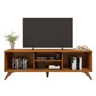 Rack Para Tv Até 75 Polegadas 100% Mdf Com Ripado 2 Portas De