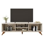 Rack Para Tv Até 75 Polegadas 100% Mdf Com Ripado 2 Portas De