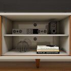 Rack Para Tv Até 75 Polegadas 100% Mdf Com Ripado 2 Portas De