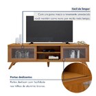 Rack Para Tv Até 75 Polegadas 100% Mdf Porta Reflecta 218cm P