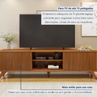 Rack Para Tv Até 75 Polegadas 100% Mdf Ripado 2 Portas De Cor