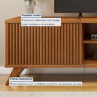 Rack Para Tv Até 75 Polegadas 100% Mdf Ripado 2 Portas De Cor