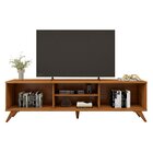 Rack Para Tv Até 75 Polegadas 100% Mdf Ripado 2 Portas De Cor