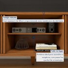 Rack Para Tv Até 75 Polegadas 100% Mdf Ripado 2 Portas De Cor