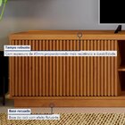 Rack Para Tv Até 75 Polegadas 100% Mdf Ripado 2 Portas Logan