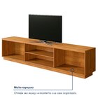 Rack Para Tv Até 75 Polegadas 100% Mdf Ripado 2 Portas Logan