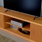 Rack Para Tv Até 75 Polegadas 100% Mdf Ripado 2 Portas Logan