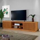 Rack Para Tv Até 75 Polegadas 100% Mdf Ripado 2 Portas Logan