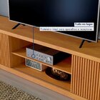 Rack Para Tv Até 75 Polegadas 100% Mdf Ripado 2 Portas Logan
