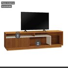 Rack Para Tv Até 75 Polegadas 100% Mdf Ripado Granada Natural