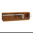 Rack Para Tv Até 75 Polegadas 100% Mdf Ripado Granada Natural