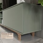 Rack Para Tv Até 75 Polegadas 100%mdf 200x55x40cm Lars Verde/