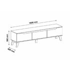 Rack Para Tv Até 75 Polegadas 180cm 2 Portas 1 Gaveta Liverpo