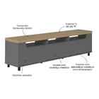 Rack Para Tv Até 75 Polegadas 200cm 2 Portas 1 Gaveta Multimó