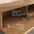 Rack Para Tv Até 75 Polegadas 210cm Portas Ripadas Aruá Cabec