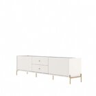 Rack Para Tv Até 75 Polegadas 220cm 2 Portas 2 Gavetas Pés Do