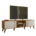 Rack Para Tv Até 75 Polegadas 2 Portas 180cm Nature/off White