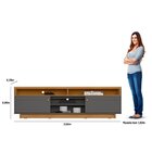 Rack Para Tv Até 75 Polegadas 2 Portas Araçatuba Linea Brasil