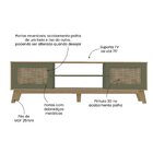 Rack Para Tv Até 75 Polegadas 2 Portas Com Pés Retro Charlott