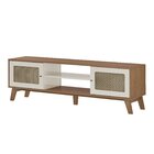 Rack Para Tv Até 75 Polegadas 2 Portas Com Pés Retro Charlott