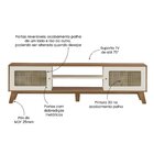 Rack Para Tv Até 75 Polegadas 2 Portas Com Pés Retro Charlott