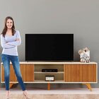 Rack Para Tv Até 75 Polegadas 2 Portas De Correr 180cm Gaia