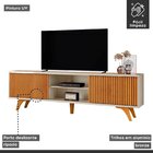 Rack Para Tv Até 75 Polegadas 2 Portas De Correr 180cm Gaia