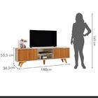 Rack Para Tv Até 75 Polegadas 2 Portas De Correr 180cm Gaia