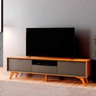 Rack Para Tv Até 75 Polegadas 3 Gavetas 220cm Austria Natural