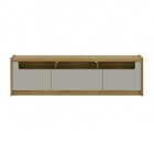 Rack Para Tv Até 75 Polegadas 3 Portas Oslo 1.8 Grigio Gloss/