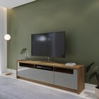 Rack Para Tv Até 75 Polegadas 3 Portas Oslo 1.8 Grigio Gloss/