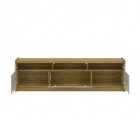 Rack Para Tv Até 75 Polegadas 3 Portas Oslo 1.8 Grigio Gloss/