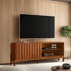 Rack Para Tv Até 75 Polegadas Bancada New Aurora Cinamomo Mel