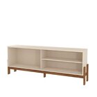 Rack Para Tv Até 75 Polegadas Bancada New Aurora Pérola Metal