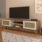 Rack Para Tv Até 75 Polegadas Charlotte 2 Portas Cinamomo/off