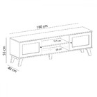 Rack Para Tv Até 75 Polegadas Charlotte 2 Portas Cinamomo/off