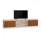 Rack Para Tv Até 75 Polegadas Com 2 Portas Ripadas Logan Off