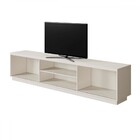 Rack Para Tv Até 75 Polegadas Com 2 Portas Ripadas Logan Off