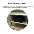 Rack Para Tv Até 75 Polegadas Com Led 2 Portas E Pés Em Madei