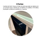 Rack Para Tv Até 75 Polegadas Com Led 2 Portas E Pés Em Madei