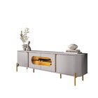 Rack Para Tv Até 75 Polegadas Com Led Bordas Arredondadas Juq