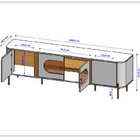 Rack Para Tv Até 75 Polegadas Com Led Bordas Arredondadas Juq