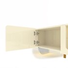 Rack Para Tv Até 75 Polegadas Com Led E Pés De Vidro 170cm Sp