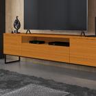 Rack Para Tv Até 75 Polegadas Com Pé De Ferro 2 Portas Aurora