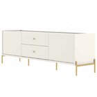 Rack Para Tv Até 75 Polegadas Com Pés Em Aço Carbono E Pintur