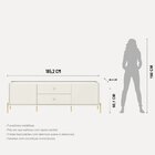 Rack Para Tv Até 75 Polegadas Com Pés Em Aço Carbono E Pintur