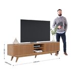 Rack Para Tv Até 75 Polegadas Com Ripado E 4 Portas Fortaleza